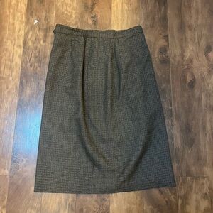 Brown plaid Briggs long skirt
